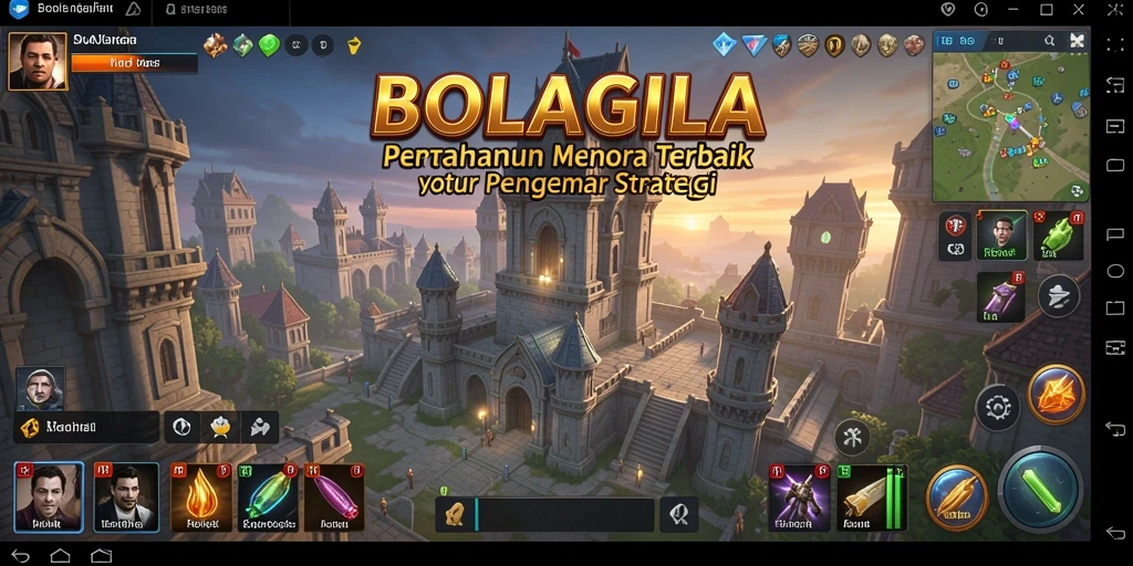 Tampilan gameplay menara yang menegangkan dan penuh strategi.
