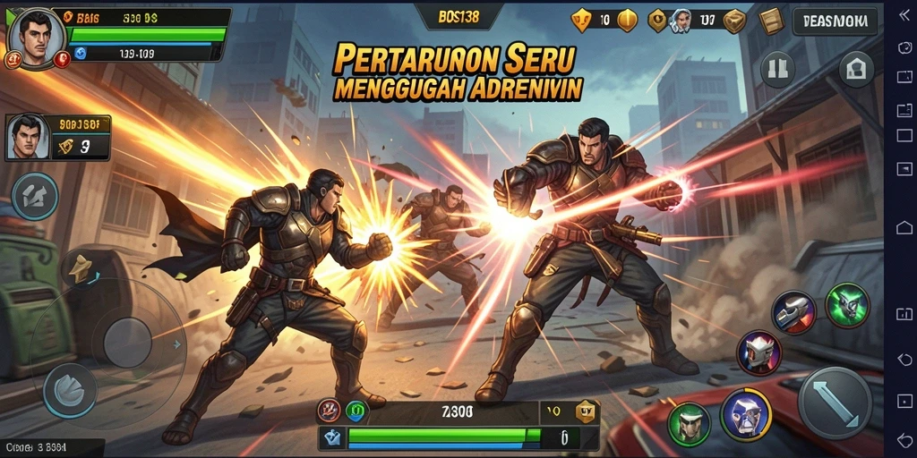 Gameplay Fighting yang menegangkan dan penuh aksi di BOS138.
