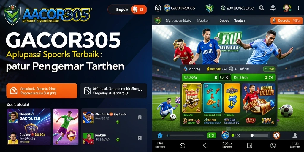 Tampilan menarik dari aplikasi GACOR305 yang menunjukkan fitur sportsbook.