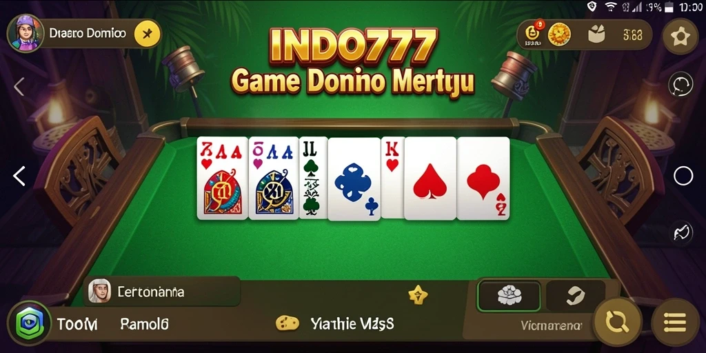 Tampilan gameplay seru dari game Domino INDO777.