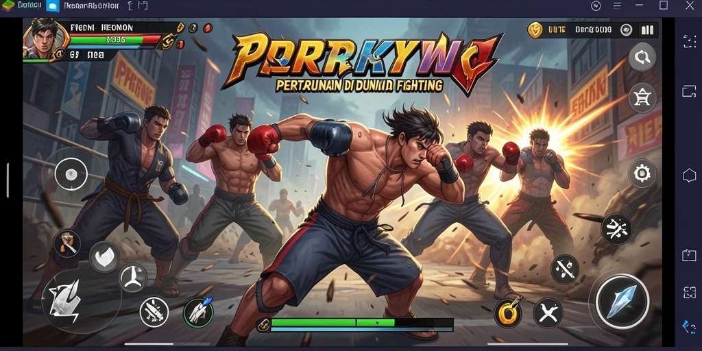 Screenshot utama PPRRYY menampilkan aksi pertarungan yang mendebarkan.