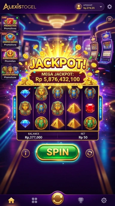 Tampilan utama aplikasi alexistogel dengan berbagai pilihan APK.